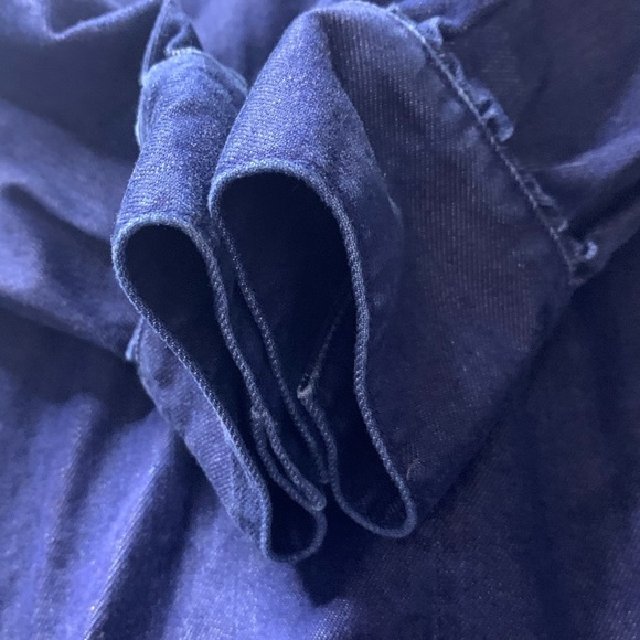 Kate Spade High Neck Open Back long sleeve Denim Mini dress small - Picture 9 of 10